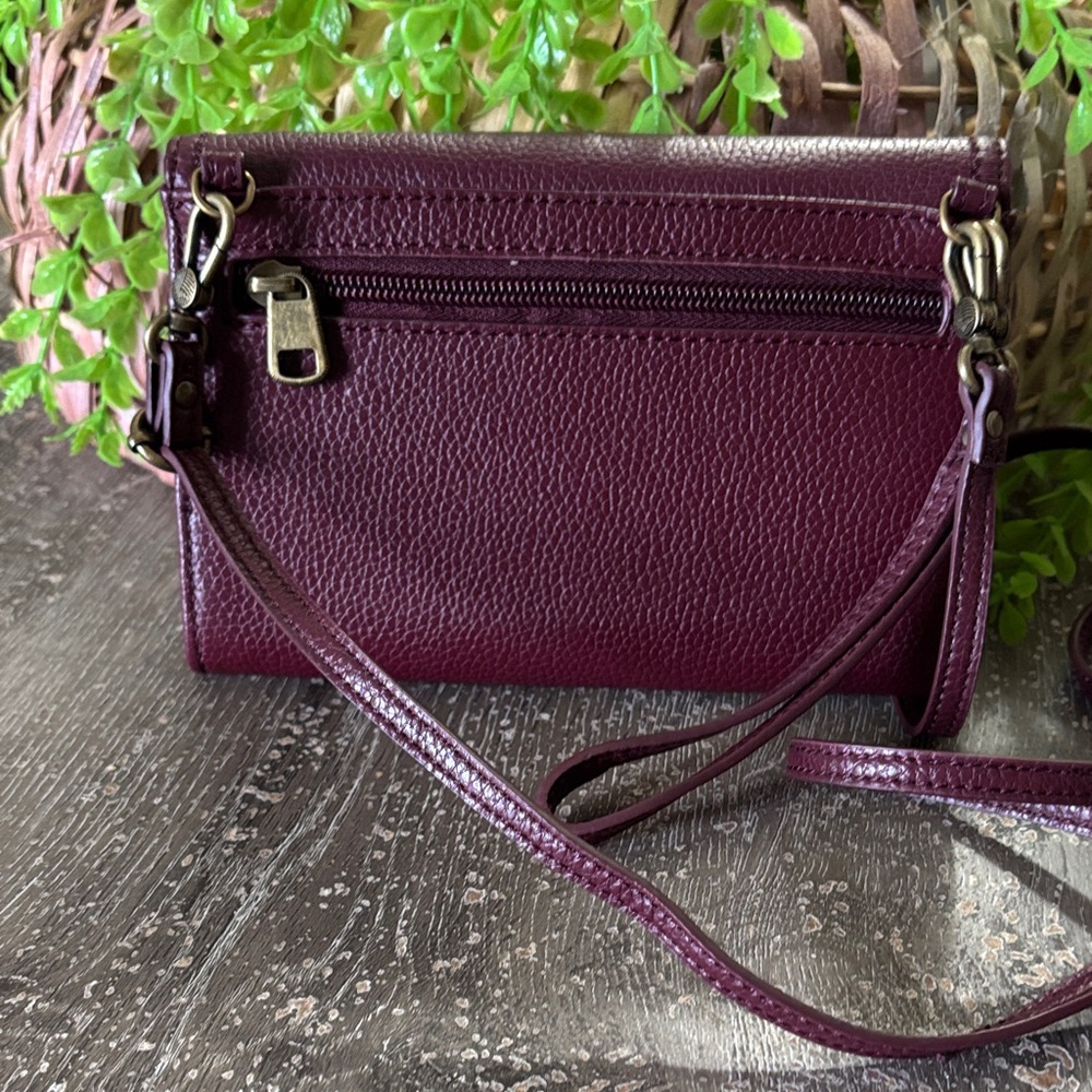 The Sak Dark Red Leather Wristlet - Picture 10 of 13